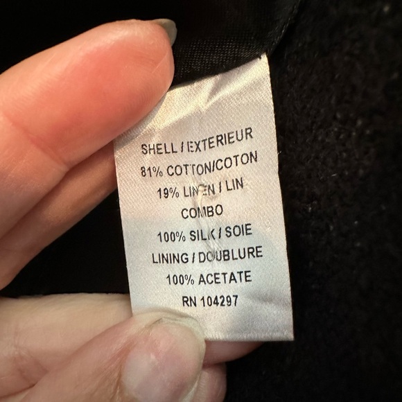 Vintage An Original Milly of New York Double-Breasted Blazer Silk Linen Size 4 S - Picture 12 of 13